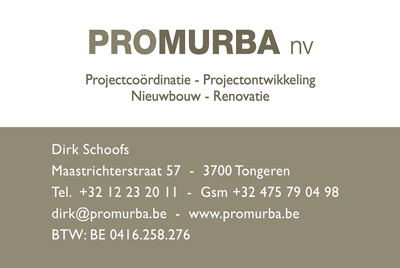 Promurba - Dirk Schoofs - Maastrichterstraat 57 - 3700 Tongeren